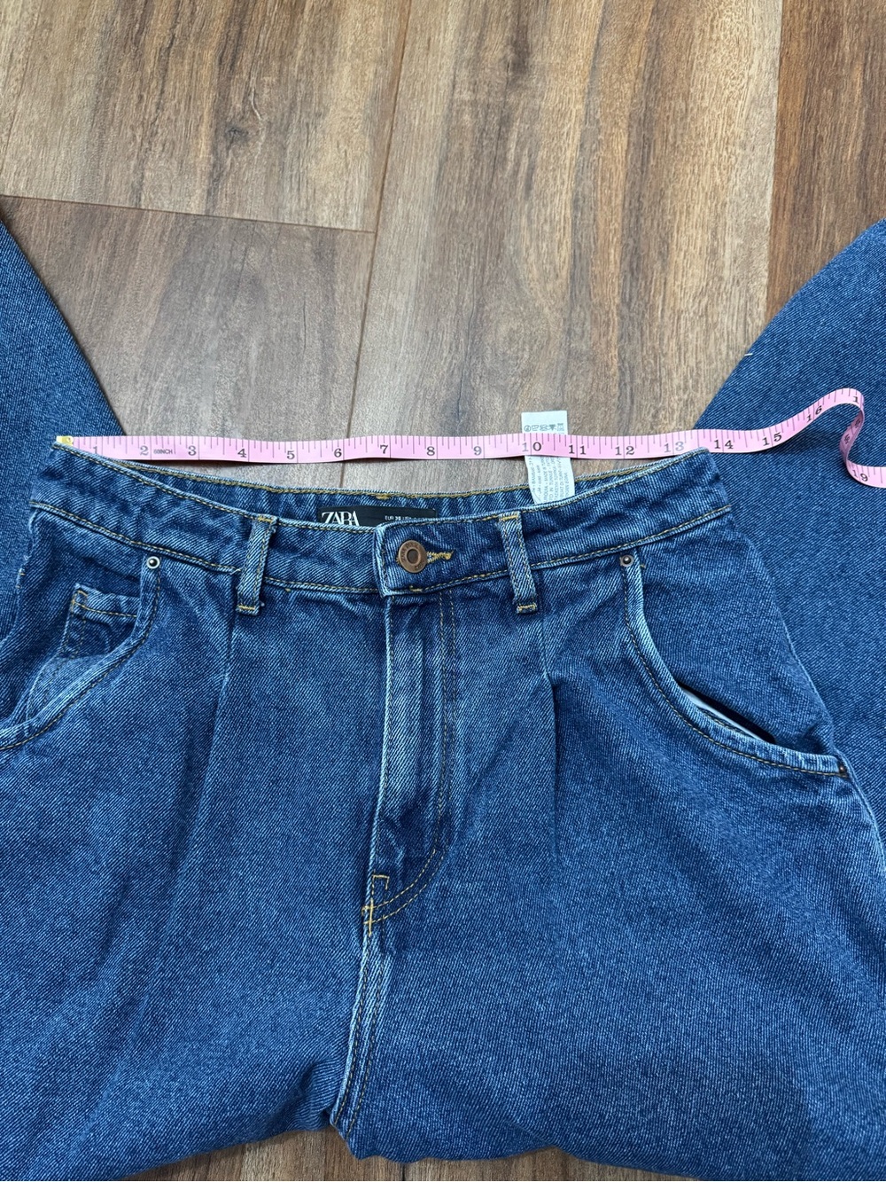 Zara- High-Rise Balloon Jeans - Blue - Picture 7 of 10